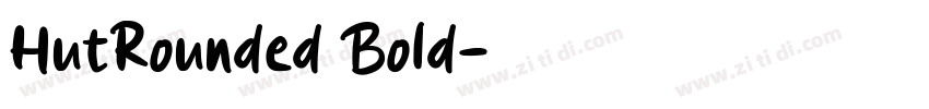 HutRounded Bold字体转换
